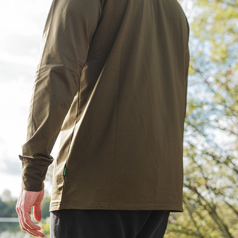 Korda Mock Neck Thermal LS Shirts Dark Olive